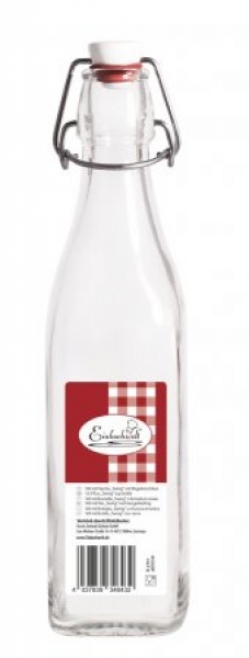 Bügelflasche vierkant Swing Bottle 500ml